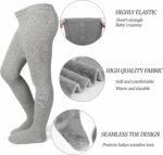 Baby Girls Tights Leggings 3 Pack Cotton Thick 0-24 Month Newborn Infant Toddler Stocking Pants - Image 3
