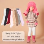 Baby Girls Tights Leggings 3 Pack Cotton Thick 0-24 Month Newborn Infant Toddler Stocking Pants - Image 6