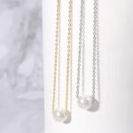 Pearl Necklaces for Women,14K Real Gold Plated Dainty Cute Pearl Necklace for Women Handmade Pearl Chain Necklace Everyday Jewelry Gift - Image 10
