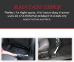 HI-TECH Vortex II Air Cleaning Gun – Pro Auto Detailing Tool for Deep Cleaning Interiors & Exteriors – Uses Air Compressor – Blasts Dust, Dirt & Grime Fast - Image 7