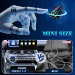 Wireless CarPlay Adapter for iPhone, 2025 Upgraded Wired to Wireless for Apple CarPlay, Mini USB Design Car Play Adapter with Type-C Extension, Plug and Play, Stable Connection & No Latency - Image 5