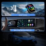 Wireless CarPlay Adapter for iPhone, 2025 Upgraded Wired to Wireless for Apple CarPlay, Mini USB Design Car Play Adapter with Type-C Extension, Plug and Play, Stable Connection & No Latency - Image 9
