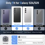 ATUMP Magnetic for Samsung S25 Case | S24 Case with Camera Cover Stand [2 Pack HD Screen Protector], |Compatible with-MagSafe| Military Grade Protective Cover for Galaxy S24 / S25, Gray - Image 4