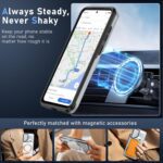 ATUMP Magnetic for Samsung S25 Case | S24 Case with Camera Cover Stand [2 Pack HD Screen Protector], |Compatible with-MagSafe| Military Grade Protective Cover for Galaxy S24 / S25, Gray - Image 8