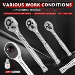 KingTool 408-Piece Mechanic Tool Set - Socket Set with Heavy Duty Tool Box Storage Case for Home, Automotive, Bike Projects - Image 5