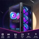 STGAubron Gaming PC Computer Desktop, Intel Core i7 8th Gen up to 4.1G, GeForce RTX 3050 6G, 16G DDR4, 512G SSD, WiFi 6 & BT 5.2, RGB Fan x6, Windows 11 Home - Image 4