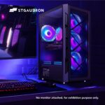 STGAubron Gaming PC Computer Desktop, Intel Core i7 8th Gen up to 4.1G, GeForce RTX 3050 6G, 16G DDR4, 512G SSD, WiFi 6 & BT 5.2, RGB Fan x6, Windows 11 Home - Image 5