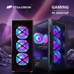 STGAubron Gaming PC Computer Desktop, Intel Core i7 8th Gen up to 4.1G, GeForce RTX 3050 6G, 16G DDR4, 512G SSD, WiFi 6 & BT 5.2, RGB Fan x6, Windows 11 Home - Image 6