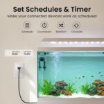 GHome Smart Plug Mini, WiFi Smart Outlet Plug Compatible with Alexa and Google Home, Timer Outlet with APP Control, 2.4GHz Network Only, No Hub Required, ETL FCC Listed (4 Pack), White - Image 4