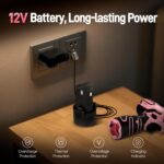 COMOWARE 12V Pink Cordless Drill Home Tool Kit, Pink Drill Set for Women, Lady's Home Repairing Tool Kit Hand Tool Set for DIY Large-Capacity Tool Storage Bag Included - Image 7