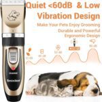 Rechargeable Cordless Dogs Cats Horse Grooming Clippers - Professional Pet Hair Clippers with Comb Guides for Dogs Cats Horses and Other House Animals Pet Grooming Kit - Image 3