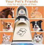 Rechargeable Cordless Dogs Cats Horse Grooming Clippers - Professional Pet Hair Clippers with Comb Guides for Dogs Cats Horses and Other House Animals Pet Grooming Kit - Image 4