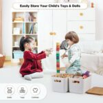 4 Packs Storage Bins with Bamboo Lids - Plastic Storage Containers with Lids Stackable Storage Box：Storages Baskets for Organizing Desktop Closet Playroom Classroom Office,White - Image 7