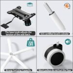 TRALT Office Chair Ergonomic Desk Chair, 330 LBS Home Mesh Office Desk Chairs with Wheels, Comfortable Gaming Chair, High Back Office Chair for Long Hours (White) - Image 8