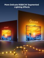 Govee TV Backlight 3 Lite with Fish-Eye Correction Function Sync to 55-65 Inch TVs, 11.8ft RGBICW Wi-Fi LED Strip Lights with Camera, 4 Colors in 1 Lamp Bead, Voice and APP Control, Adapter - Image 4