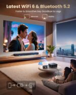 Google TV 4K Supported Smart Projector,Outdoor & Home Theater Projector with Wi-Fi 6 and Two-Way Bluetooth 5.2,Auto Focus & Keystone,800 ANSI,WiMiUS K13 Movie Proyector for Indoor & Outdoor Use - Image 7