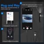 Endoscope with Light, 1920P HD Borescope with 8 Adjustable LED Lights, 16.4FT Semi-Rigid Snake Camera, IP67 Waterproof Inspection Tool for iPhone & Android - Dual Lens - Image 7