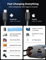 【Upgraded】 SUPERONE Retractable Car Charger 4 in 1, Fast Car Phone Charger with Cord 2.6ft, USB C and Apple Car Charger Adapter, Compatible with iPhone 16 15/15 Pro Max/14/13/12/11, Galaxy, Pixel - Image 4