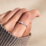 STORYJEWELLERY Promise Rings for Her, Dainty 925 Sterling Silver Rings for Women, Two Tone Rose Gold Ring, Unique Gifts for Women - Image 3