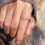 STORYJEWELLERY Promise Rings for Her, Dainty 925 Sterling Silver Rings for Women, Two Tone Rose Gold Ring, Unique Gifts for Women - Image 5