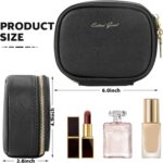 Small Makeup Bag Travel Train Case with Mirror and Light Mini Travel Make up for Women Train Case Cosmetic Organizer 3 Adjustable Brightness Toiletry Bag Portable Artist Storage - Image 3