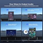 7" Wireless Apple Carplay Screen for Car & Android Auto, Portable Car Stereo with Magnetic Mount, Supports Landscape & Portrait, OTA/GPS/Mirror Link/Voice Control/Bluetooth/AUX/FM/WiFi - Image 10