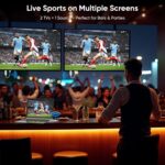 Wireless HDMI Transmitter and 2 Receivers, Dual Display HDMI Wireless Extender Kit Sync to 2 Screens, 5G/328FT/1080P Plug & Play for Simultaneous Audio/Video on TVs/Projectors/Monitors - Image 4