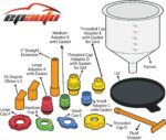 EPAuto Spill Proof Radiator Coolant Filling Funnel Kit - Image 3