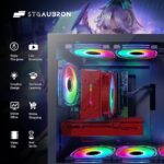STGAubron Gaming PC Computer, Intel Core i7-11700KF up to 5.0G, GeForce RTX 3060 12G, 32G DDR4, 2T SSD, 600M WiFi, BT 5.0, RGB Fan x6, Windows 11 Home - Image 4