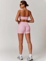 Two Piece Workout Sets For Women Sports Bra Matching High Waist Scrunch Butt Shorts Gym Yoga Athletic Clothes - Image 6