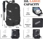 Hiking Backpack,Large 35L Travel Backpacks for Men Women,Water Resistant Ultra Lightweight Foldable Packable Camping Daypack for Outdoor Sports - Image 4