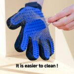 Cat & Dog Grooming Gloves for Shedding - Efficient Deshedding Pet Grooming Gloves 2-in-1 Deshedding Brush & Massage Mitt-Safe for Dogs & Cats (1 Pair Blue) - Image 4