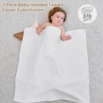 Mooreeke 2 Pack Toddler Towels - 100% Cotton Toddler Hooded Towels - Soft Baby Bath Towel with Hood for Newborn - Comfort Towel for Baby Girls and Boys - Animal Shaped (Puppy & Cat) - Image 6
