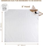 Mooreeke 2 Pack Toddler Towels - 100% Cotton Toddler Hooded Towels - Soft Baby Bath Towel with Hood for Newborn - Comfort Towel for Baby Girls and Boys - Animal Shaped (Puppy & Cat) - Image 8