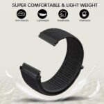 2 Pack Nylon Watch Bands Compatible with 16mm 18mm 19mm 20mm 22mm Watch Bands Quick Release Replacement Wristband, Adjustable Stretchy Straps Fabric Bands for Men Women - Image 4