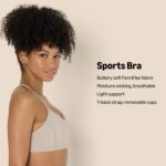 Amazon Essentials Women's Active FormFlex Buttery Soft Light Support Y-Back Thin Strap Yoga Sports Bra - Image 3