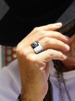 Cool Retro Skull Rings 316L Stainless Steel/18K Gold/Black Gothic Skull Band Rings Faith Jewelry for Men Women, Size7-14 with Gift Box - Image 6