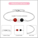 Yiyang Natural Crystal Bracelet Gifts for New Beginnings Anxiety Relief Positive Vibes Good Luck Protection Healing Bracelet Inspirational Encouragement Gifts for Women Friends - Image 5