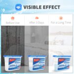 Vacplus Moisture Absorbers 6 Pack, 10.5 Oz Portable Humidity Absorber Boxes for Your Bathroom, Closet & Car, Dehumidifier with Ocean Fragrance, Light Blue - Image 6