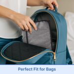 RELEONE Portable Diaper Changing Pad – Waterproof & Foldable Baby Changing Mat with Head Cushion, Travel-Friendly with Storage Pockets, Compact & Easy to Carry for On-The-Go Parents. - Image 5