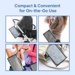 RELEONE Portable Diaper Changing Pad – Waterproof & Foldable Baby Changing Mat with Head Cushion, Travel-Friendly with Storage Pockets, Compact & Easy to Carry for On-The-Go Parents. - Image 6
