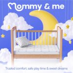 Mommy&Me Pack and Play Mattress Pad (38"x26"x1") with Soft Washable Breathable Cover, Waterproof, CertiPUR-US Certified Foam, Pack&Play Topper - Image 8