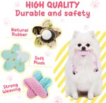 XIUGOAL Pink Puppy Toys for Boredom - 23 Pack Puppy Chew Toys for Teething, Interactive Dog Toys for Puppies, Cute Small Dog Toys with Treat Ball, Squeaky Dog Chew Toys and Ropes - Image 7