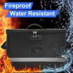File Organizer, Fireproof File Box with Lids, Important Document Organizer Box with Lock, Portable File Folder Organizer with Handle - Image 7