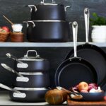 All-Clad HA1 Hard Anodized Nonstick Pots and Pans Set Non Stick Cookware Sets, Oven Broiler Safe 500F, Black - Image 3