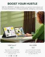 UPERFECT 2.5K QLED Portable Monitor, 16" 2560x1600 QHD Portable Gaming Monitor HDR FreeSync Laptop Monitor w/VESA & Smart Case Matte Eye Care External Second Screen for PC Laptop Phone Game Console - Image 5