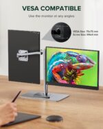 UPERFECT 2.5K QLED Portable Monitor, 16" 2560x1600 QHD Portable Gaming Monitor HDR FreeSync Laptop Monitor w/VESA & Smart Case Matte Eye Care External Second Screen for PC Laptop Phone Game Console - Image 7