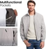 Weatherproof Men's Golf Jacket - Lightweight Windbreaker, Water-Resistant Microfiber Shell, Perfect for Golf & Casual Wear - Image 5