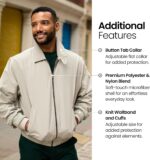 Weatherproof Men's Golf Jacket - Lightweight Windbreaker, Water-Resistant Microfiber Shell, Perfect for Golf & Casual Wear - Image 6