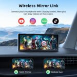 LAMTTO 9.26-inch Wireless CarPlay Screen for Car Compatable with Apple CarPlay& Android Auto,Portable Car Stereo with GPS Navigation,Bluetooth,Mirror Link,Drive Play,Touch Screen for All Vehicles - Image 6